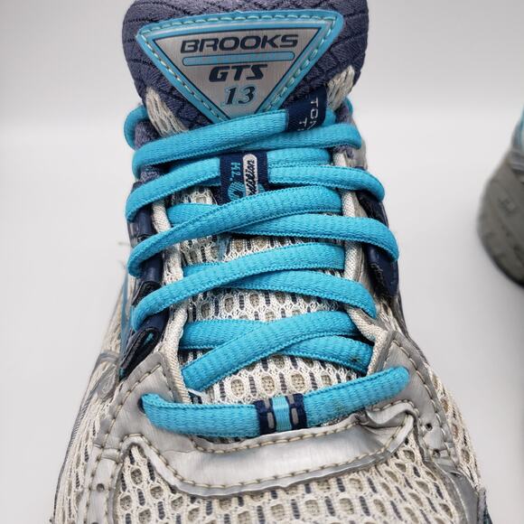 Brooks Adrenaline GTS 13 Women's Size 7 Blue Gray Running Athletic Shoes - Picture 2 of 10